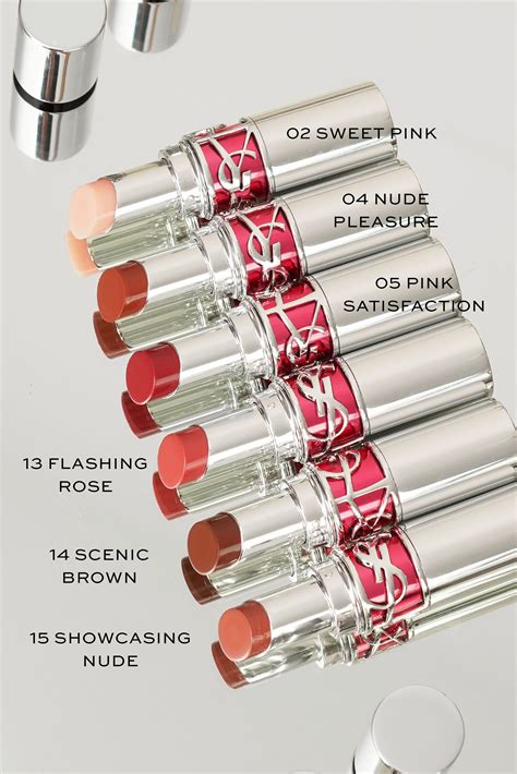 ysl 1 on lip|YSL lip gloss chart.